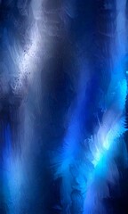 a dark blue abstract background with a gradient effect, creating a sense of depth and movement