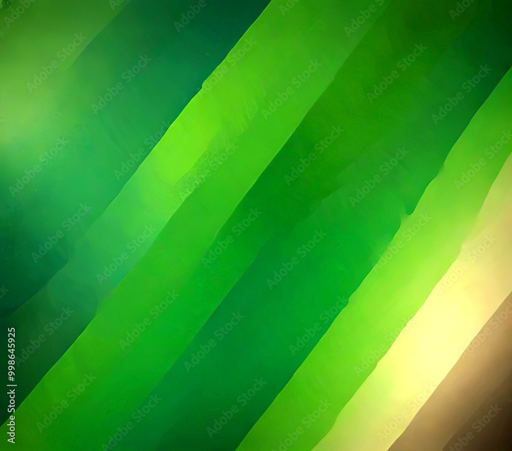 Leinwandbilder a vibrant abstract background with diagonal stripes in various shades of green, ranging from light t