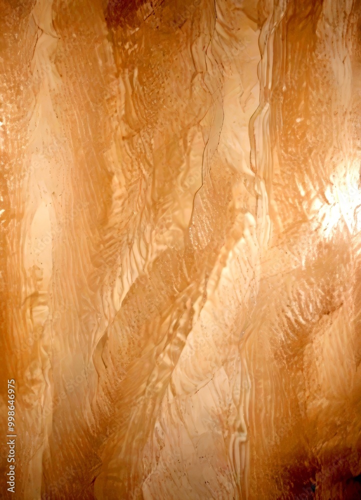 Poster a textured surface with a light beige color, featuring a pattern of vertical lines and swirls
