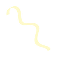 Cute pastel swirly ribbon illustration 