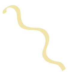 Cute pastel swirly ribbon illustration 