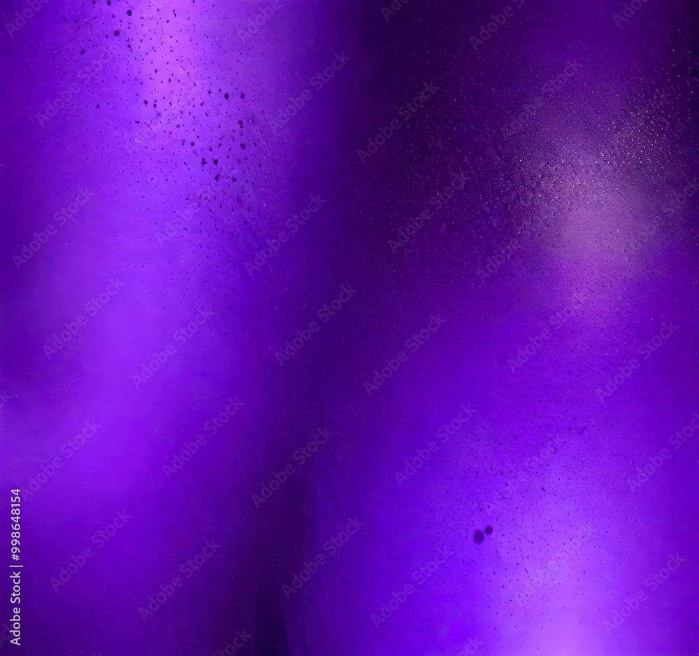 Aufkleber a gradient background transitioning from a deep purple at the top to a lighter shade at the bottom, with small black dots scattered throughout the