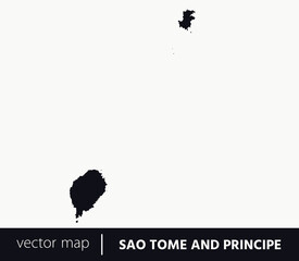 High Detailed Vector Map - São Tomé and Príncipe