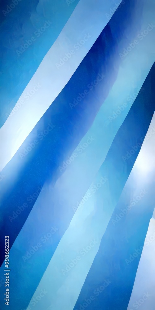Aufkleber a diagonal pattern of blue and white stripes, creating a sense of movement and depth the colors are 