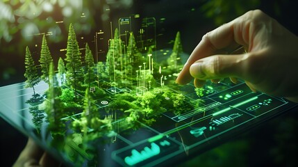 Holographic Interface for Monitoring and Visualizing Forest Health and Environmental Data