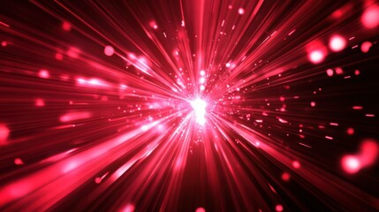 Fototapeta premium Speed Rays Abstract Background with Burst of Light Energy, The Movement of Luminous Rays in Space, Template for Background, Banner, Card 