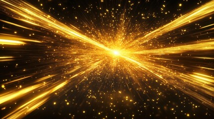 Obraz premium Speed Rays Abstract Background with Burst of Light Energy, The Movement of Luminous Rays in Space, Template for Background, Banner, Card 