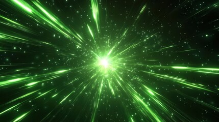 Speed Rays Abstract Background with Burst of Light Energy, The Movement of Luminous Rays in Space, Template for Background, Banner, Card
