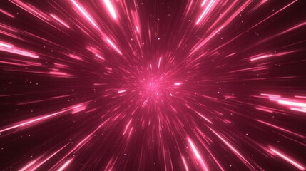 Speed Rays Abstract Background with Burst of Light Energy, The Movement of Luminous Rays in Space, Template for Background, Banner, Card
