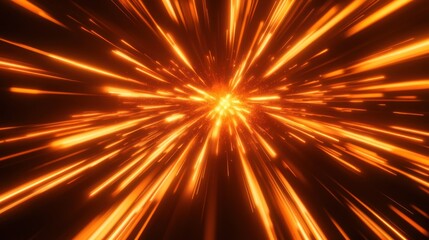 Obraz premium Speed Rays Abstract Background with Burst of Light Energy, The Movement of Luminous Rays in Space, Template for Background, Banner, Card