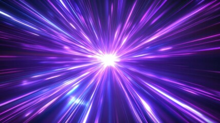 Speed Rays Abstract Background with Burst of Light Energy, The Movement of Luminous Rays in Space, Template for Background, Banner, Card