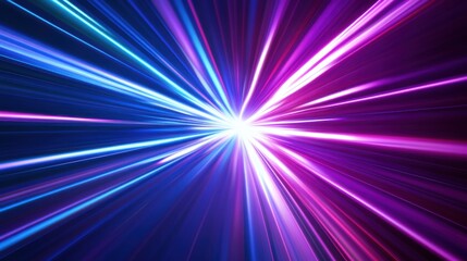 Speed Rays Abstract Background with Burst of Light Energy, The Movement of Luminous Rays in Space, Template for Background, Banner, Card