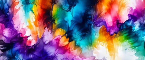 Fototapeta premium a vibrant abstract painting featuring a dynamic interplay of colors, including shades of blue, orange, pink, and purple, creating a sense of movement and energy