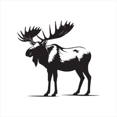 deer silhouette vector,