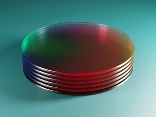 Abstract transparent geometric shapes. Glossy luxury background