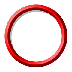 red round frame