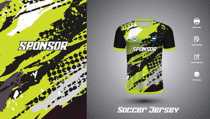 Soccer jersey design for sublimation or sports tshirt design for cricket
