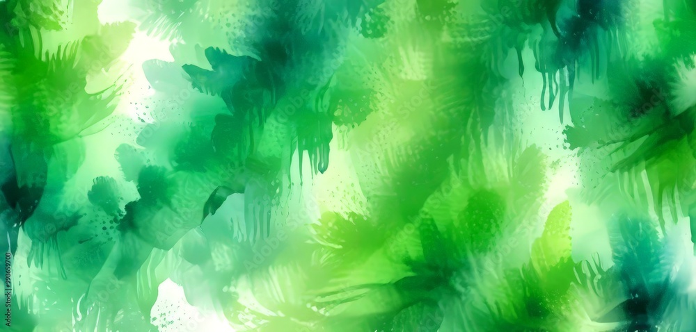 Aufkleber a vibrant abstract background with a mix of green and white hues, resembling a watercolor painting t