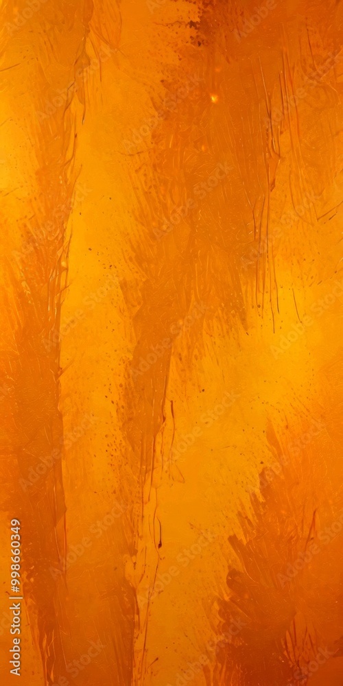 Poster a textured orange surface with a pattern of vertical lines and splatters, creating a dynamic and abstract visual effect