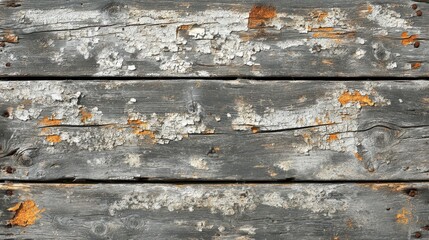 Fototapeta premium Weathered wooden surface with peeling paint and texture, perfect for rustic backgrounds and design elements.