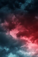 Obraz premium A stunning backdrop of red and teal that smoothly merges, presenting a dynamic yet calming aesthetic perfect for artistic or professional settings.