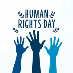 Human Rights Day Poster Featuring Diversity and Unity