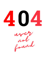 User not found 