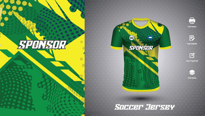 Soccer jersey design for sublimation or sports tshirt design for cricket
