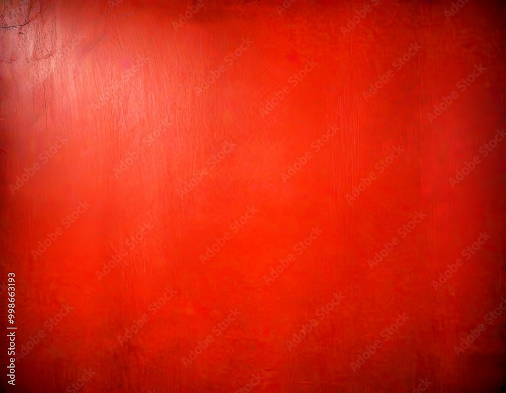 Poster a close-up view red textured surface, possibly a wooden panel or a wall, with a gradient effect transitioning from a darker shade at the top to a lighter one at the bottom