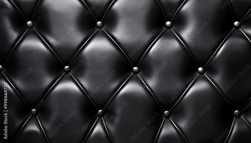 Wall mural black soft leather tiles design soft 3d