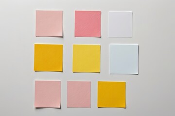 Fototapeta premium a close up of a white surface with a bunch of sticky notes