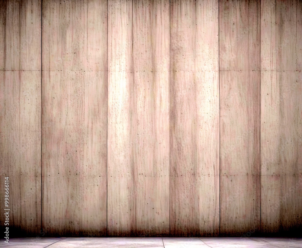 Poster a gray concrete wall with vertical panels, creating a textured and uniform appearance
