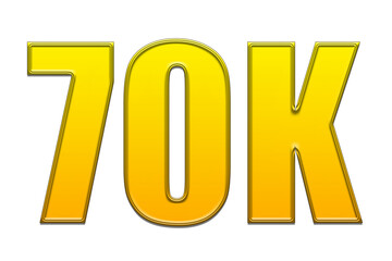 3d golden number 70k