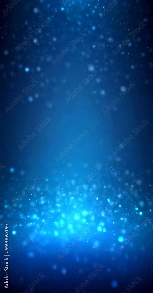 Fototapete a dark blue background with a multitude of small, white dots scattered throughout, creating a sense of depth and dimension The dots appear to be