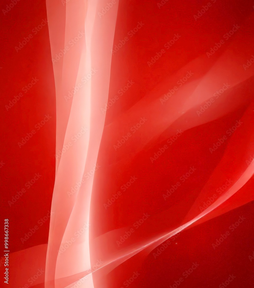 Aufkleber a vibrant abstract composition of red and white hues, with a prominent vertical line running through the center, creating a sense of movement and dynamism