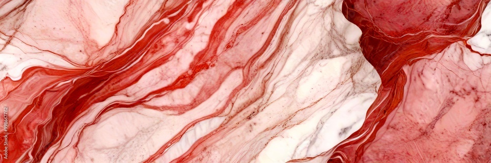 Poster a marble surface with a pink and white marble pattern, featuring a swirling design and a subtle gradient effect