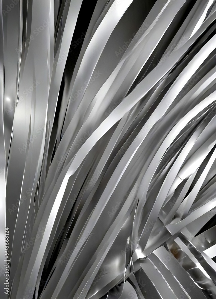 Aufkleber a close-up view metallic surface with a repeating pattern of thin, curved lines that create a sense of movement and texture