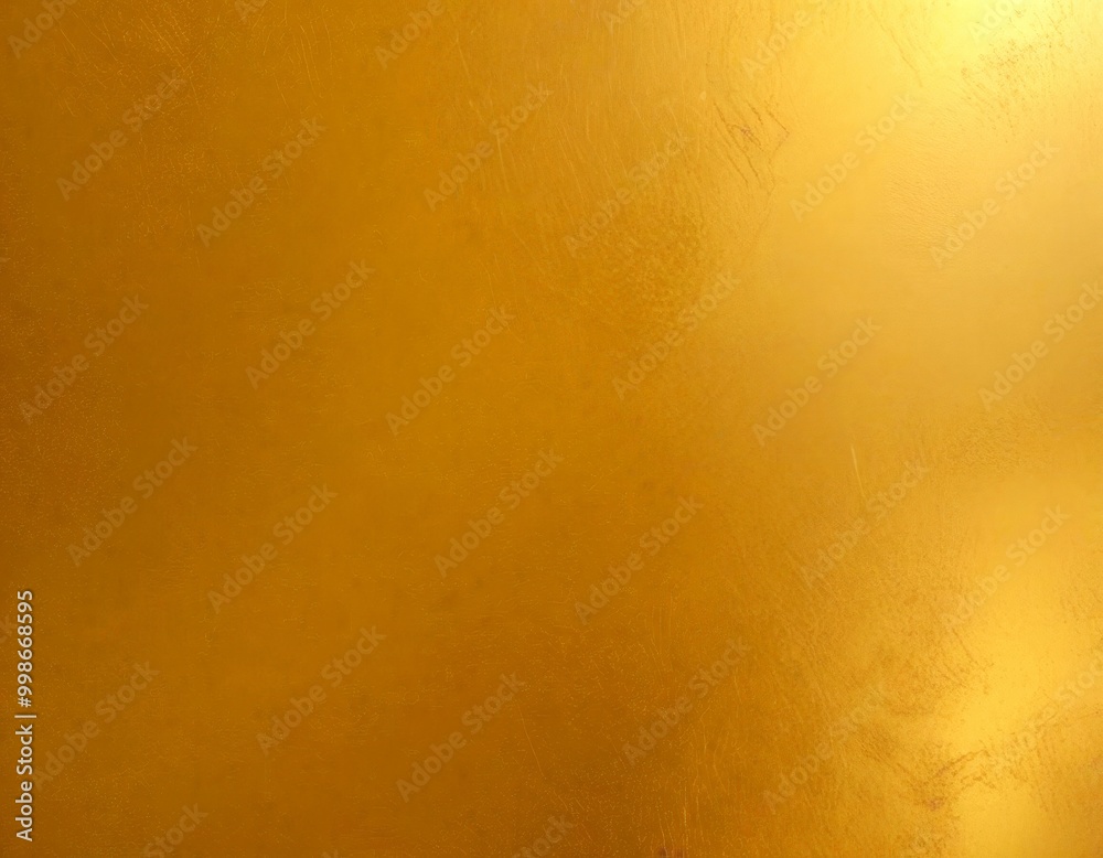 Poster a close-up view textured gold surface, with a gradient of golden hues transitioning from a darker shade at the top to a lighter one at the bottom