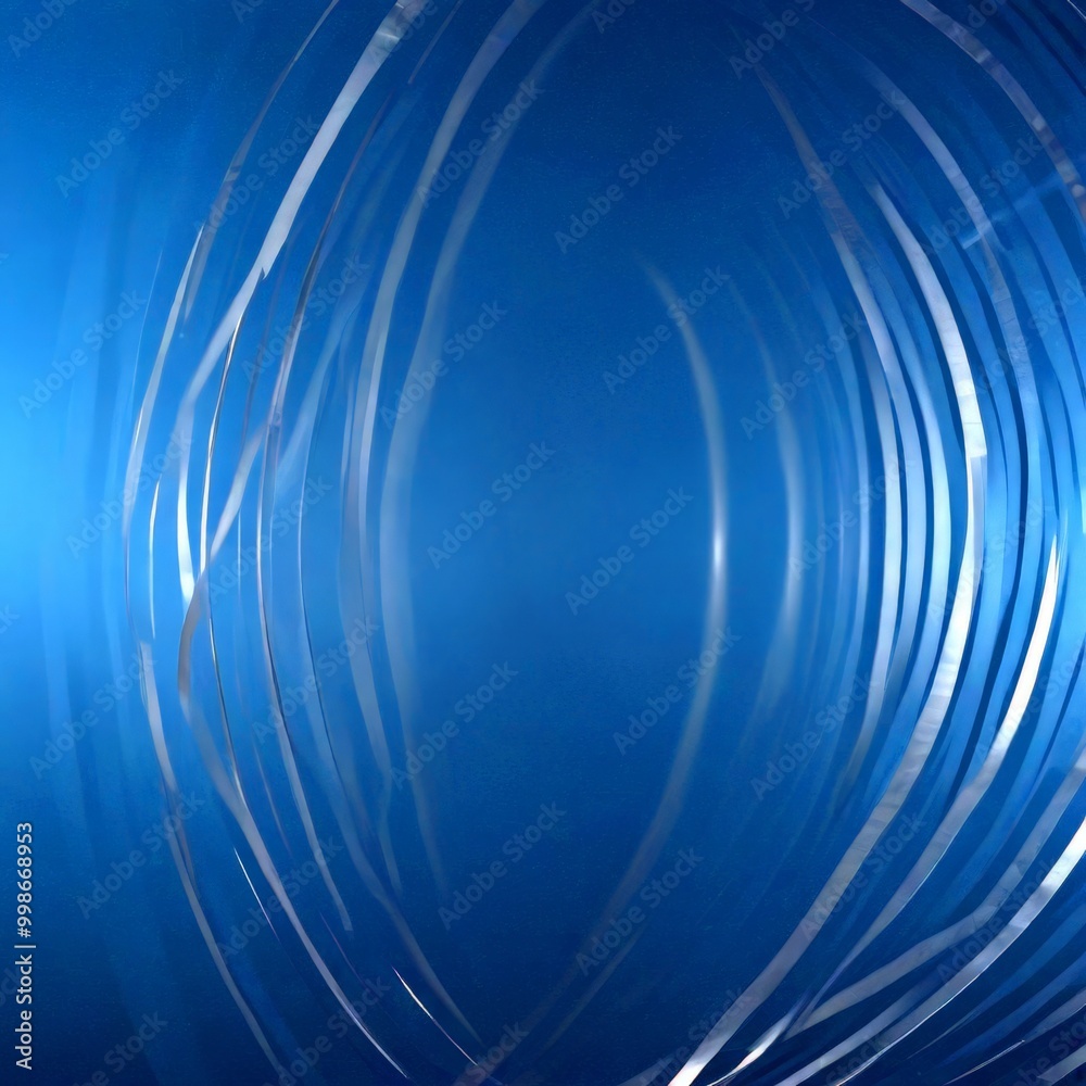 Aufkleber a blue background with a repeating pattern of curved lines, creating a sense of depth and movement