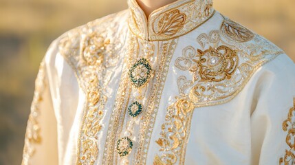 Obraz premium Eclectic kazakh women's clothing: artistic fashion and cultural elegance for creative designs