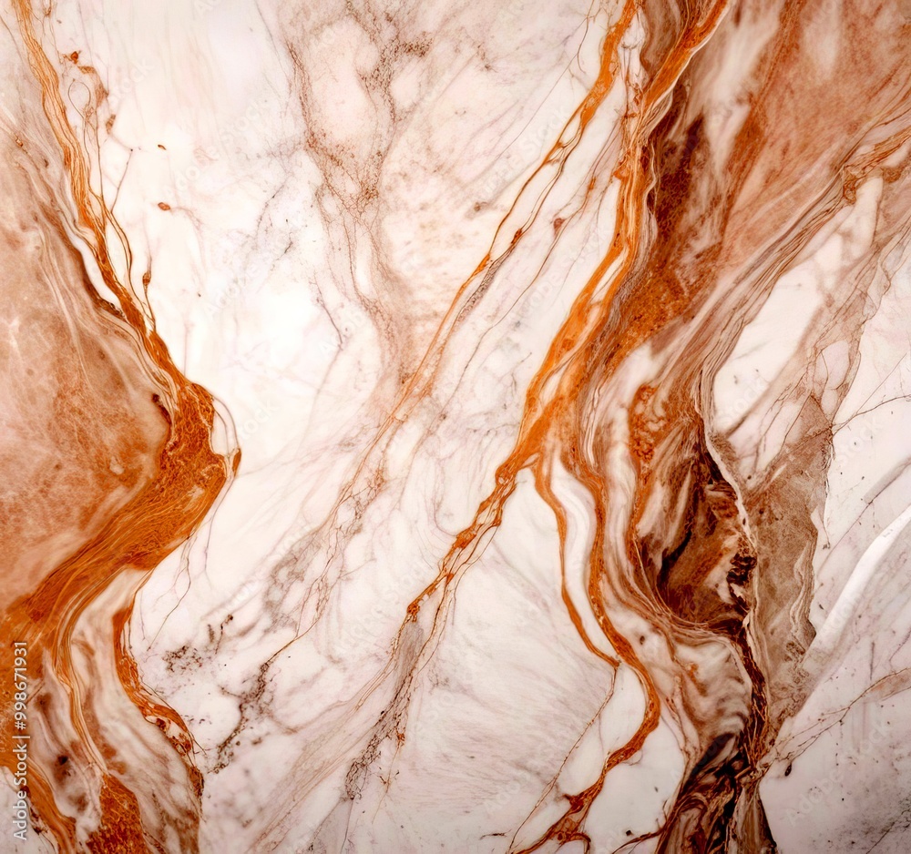 Aufkleber a marble surface with a swirling pattern of light and dark brown hues, creating a sense of movement 