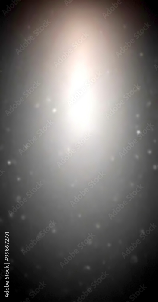 Poster a dark, blurred background with small white dots scattered throughout, creating a sense of randomness and depth