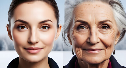 From Youth to Maturity: The Same Face, Different Times