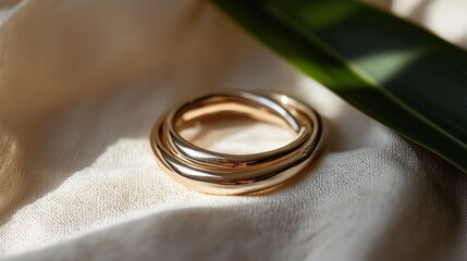 Minimalist chunky hoops with neutral background for jewelry display or print