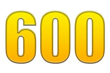 3d golden number 600