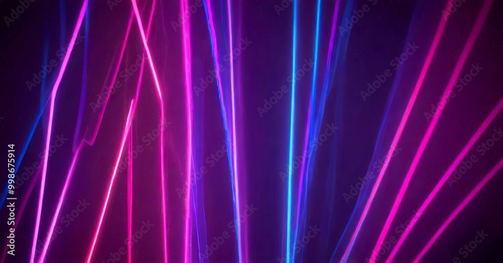 Aufkleber a vibrant display of colorful neon lights against a dark background, creating a dynamic and visually striking effect