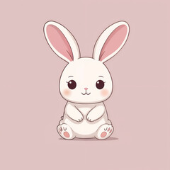 Fototapeta premium easter bunny with eggs