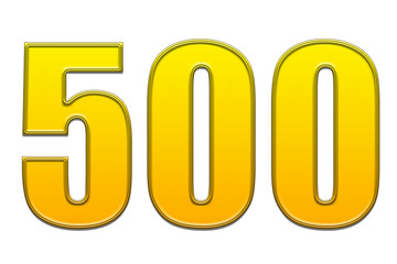 3d golden number 500