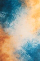 Obraz premium A stunning backdrop of blue and orange, beautifully intertwined with soft transitions, evoking a sense of calmness and creativity, perfect for artistic inspiration.