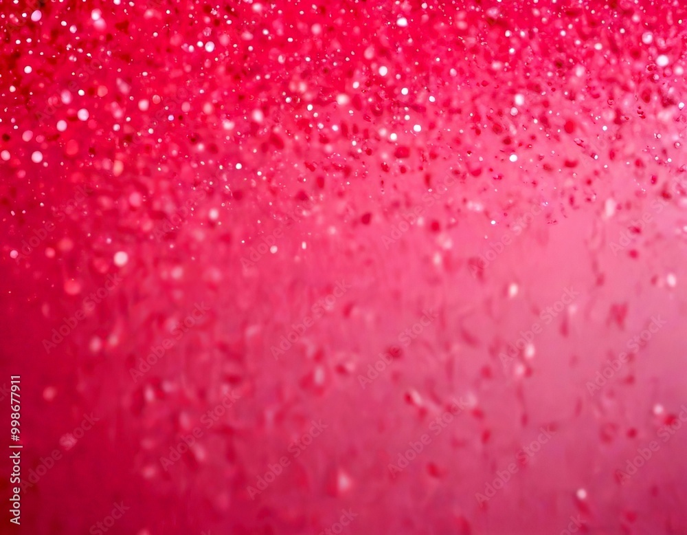 Poster a pink background with a subtle glitter effect, creating a soft and ethereal appearance